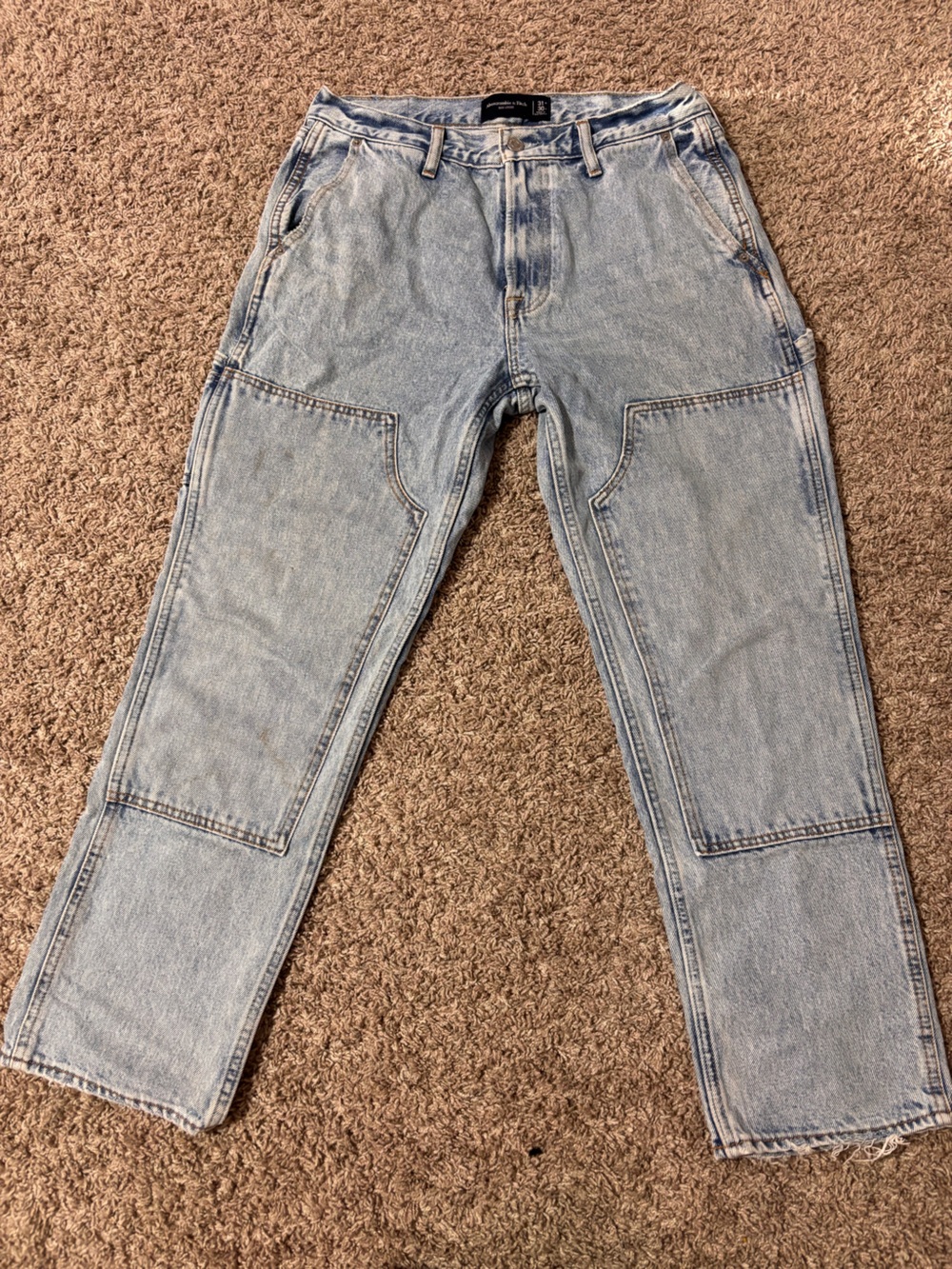Abercrombie & Fitch Light Wash Straight Jeans